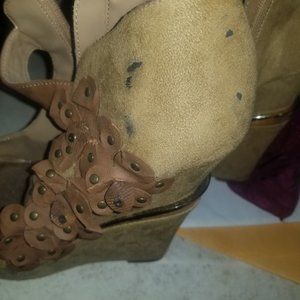 Brown vegan suede